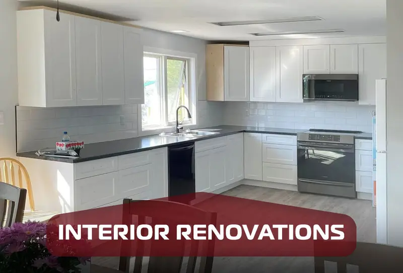 Interior renovation work by Rip & Fix Construction