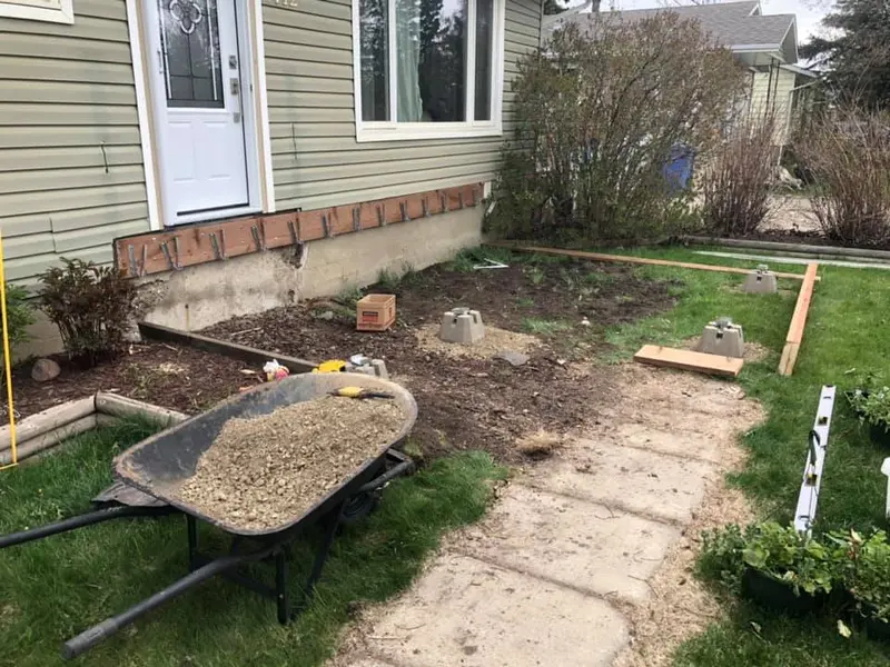 Building a firm foundation for the front porch