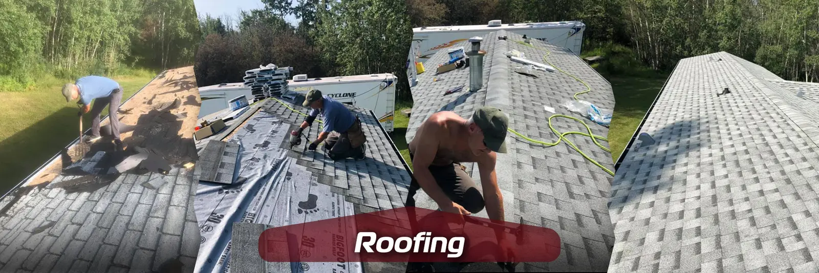 New asphalt shingle roof installed by Rip & Fix Construction in Fort St. John